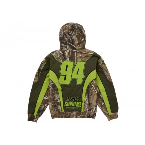 Supreme Fox Racing Zip Up Hooded Sweatshirt Realtree Hardwoods Camo