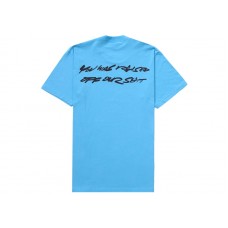 Supreme Futura Box Logo Tee Bright Blue