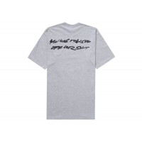Supreme Futura Box Logo Tee Heather Grey