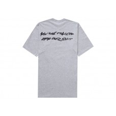 Supreme Futura Box Logo Tee Heather Grey
