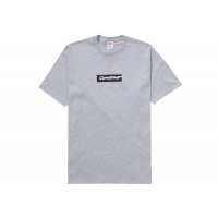 Supreme Futura Box Logo Tee Heather Grey