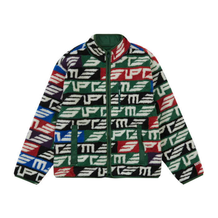 Оригинальный шмот Supreme Geo Reversible WINDSTOPPER Fleece Jacket Multicolor - 70см