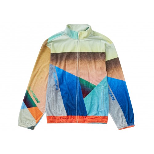 Оригинальный шмот Supreme Geo Velour Track Jacket Multicolor - 70см