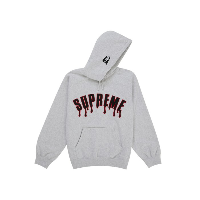 Худи Supreme Ghostface Arc Hooded Sweatshirt Ash Grey Худи Supreme Ghostface Arc Hooded Sweatshirt Ash Grey