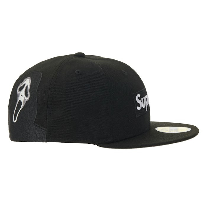 Кепка Supreme Ghostface Box Logo New Era 59Fifty Cap Black Кепка Supreme Ghostface Box Logo New Era 59Fifty Cap Black