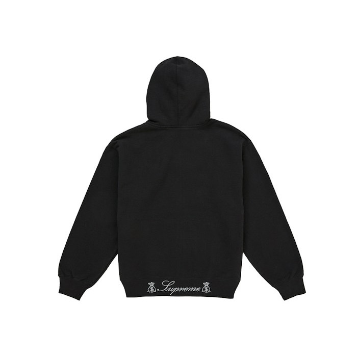 Худи Supreme God Over Money Zip Up Hooded Sweatshirt Black Худи Supreme God Over Money Zip Up Hooded Sweatshirt Black