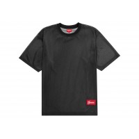 Supreme Gradient Mesh Stripe Jersey Black