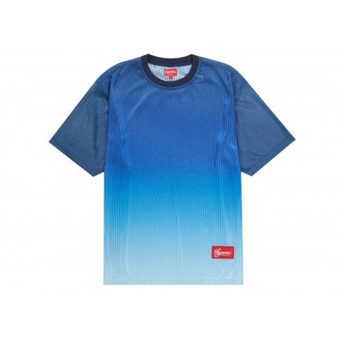Оригинальный шмот Supreme Gradient Mesh Stripe Jersey Royal - 70см