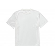 Supreme Gradient Mesh Stripe Jersey White