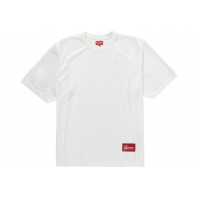 Supreme Gradient Mesh Stripe Jersey White