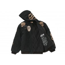 Supreme Great China Wall Hooded Work Jacket Black