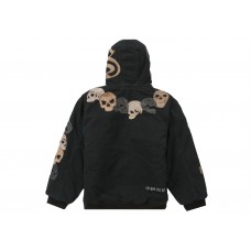 Supreme Great China Wall Hooded Work Jacket Black