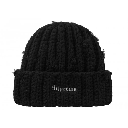 Supreme Hand Tied Beanie Black