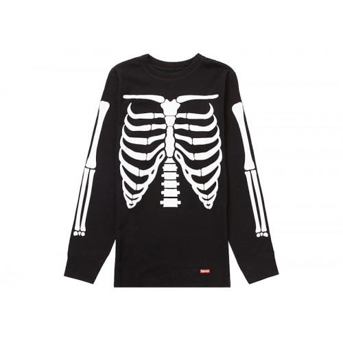 Supreme Hanes Bones Thermal Crew (1 Pack) Black