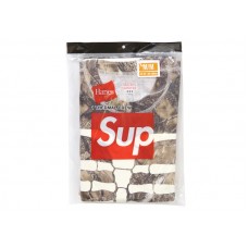 Supreme Hanes Bones Thermal Crew 1 Pack Woodland Camo