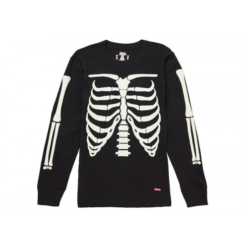 Supreme x Hanes Bones Thermal Crew (1 Pack) Black
