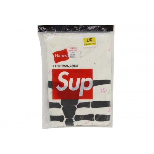 Supreme Hanes Bones Thermal Crew FW25 (1 Pack) Floral