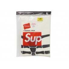 Supreme Hanes Bones Thermal Crew FW25 (1 Pack) White