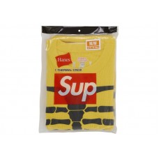 Supreme Hanes Bones Thermal Crew FW25 (1 Pack) Yellow