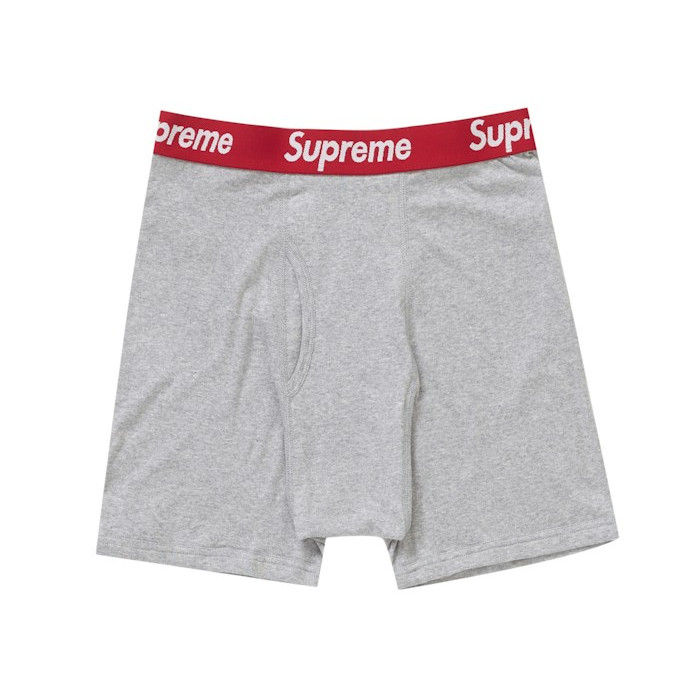 Набор трусов Supreme Hanes Boxer Briefs (2 Pack) Heather Grey Набор трусов Supreme Hanes Boxer Briefs (2 Pack) Heather Grey