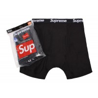 Supreme Hanes Boxer Briefs (4 Pack) Black
