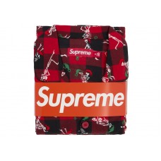 Supreme Hanes Holiday Pajama Set Red