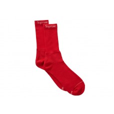 Supreme Hanes Socks (4 Pack) Red