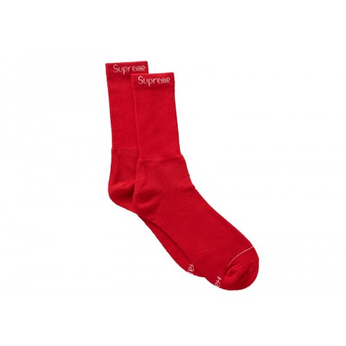 Supreme Hanes Socks (4 Pack) Red