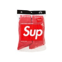 Supreme Hanes Socks (4 Pack) Red
