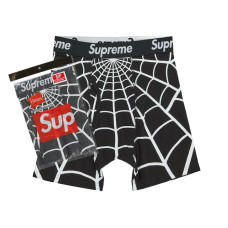 Supreme Hanes Spider-Man Boxer Briefs (2 Pack) Black