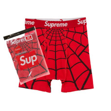 Supreme Hanes Spider-Man Boxer Briefs (2 Pack) Red