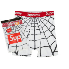 Supreme Hanes Spider-Man Boxer Briefs (2 Pack) White