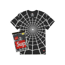 Supreme Hanes Spider-Man Tagless Tees (2 Pack) Black
