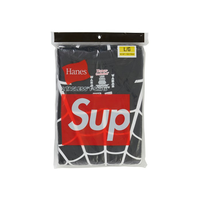 Набор футболок Supreme Hanes Spider-Man Tagless Tees (2 Pack) Black