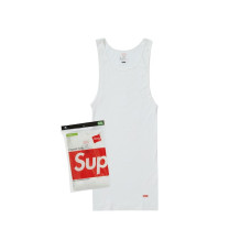 Supreme Hanes Tagless Tank Tops (3 Pack) White