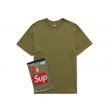 Supreme Hanes Tagless Tees (2 Pack) Olive