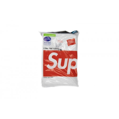 Supreme Hanes Tagless Tees (3 Pack) White