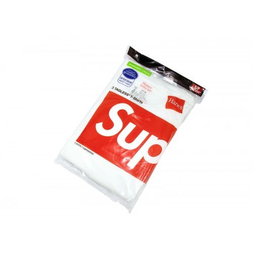 Supreme Hanes Tagless Tees (3 Pack) White