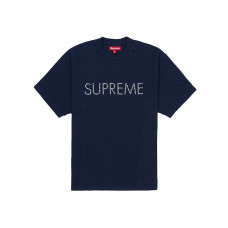 Supreme Hearts Studded S/S Top Navy