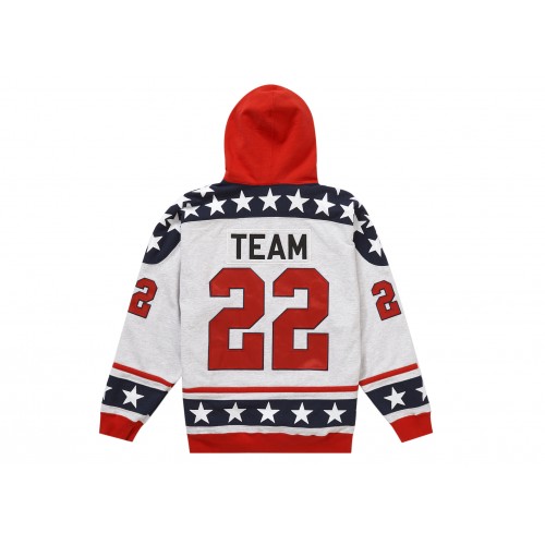 Оригинальный шмот Supreme Hockey Hooded Sweatshirt (FW22) Ash Grey