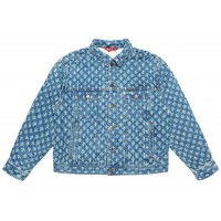 Supreme Hole Punch Denim Trucker Jacket Blue