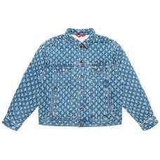 Supreme Hole Punch Denim Trucker Jacket Blue