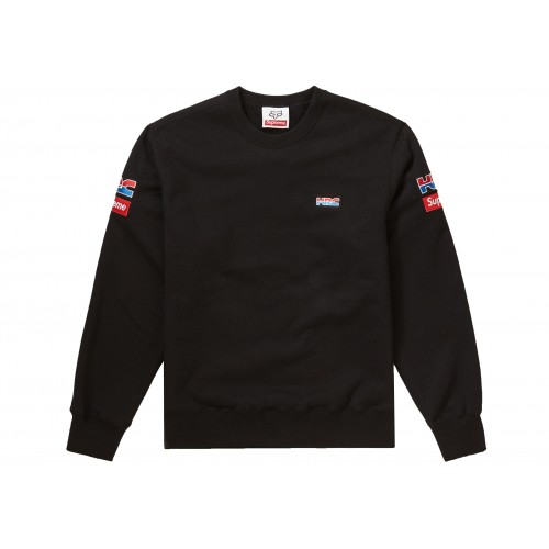 Оригинальный шмот Supreme Honda Fox Racing Crewneck Black