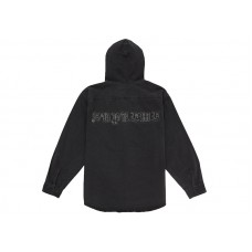 Supreme Hooded Denim Shirt Black