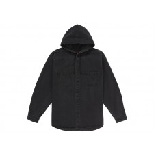 Supreme Hooded Denim Shirt Black