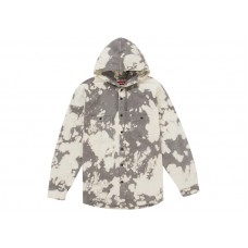 Supreme Hooded Denim Shirt Bleached