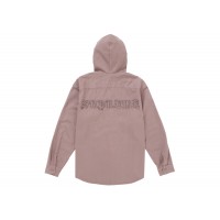 Supreme Hooded Denim Shirt Pink
