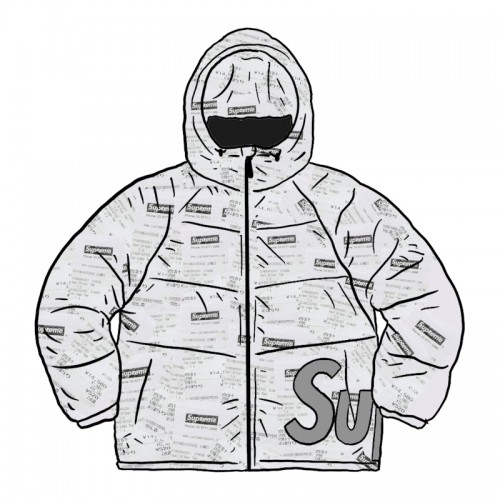 Supreme Hooded Down Jacket Receipts