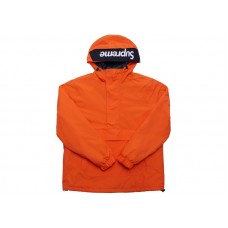 Supreme Hooded Logo Half Zip Pullover Orange