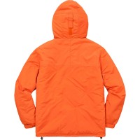 Supreme Hooded Logo Half Zip Pullover Orange